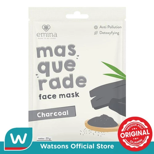 Masquerade Face Mask Charcoal