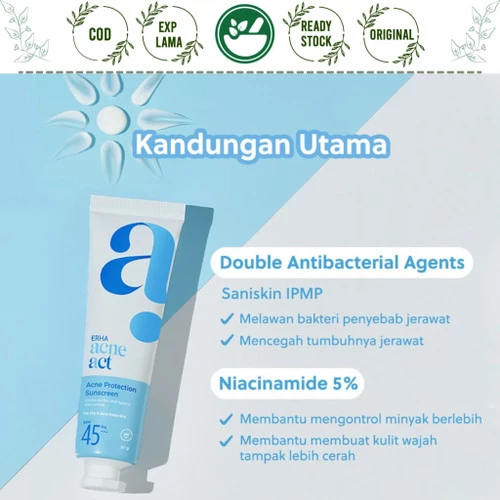 Acneact Acne Protection Sunscreen SPF 45 Pa+++